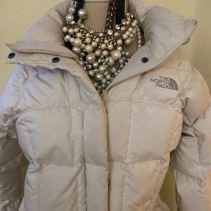 White The North Face Coat Jacket Puffer Snow